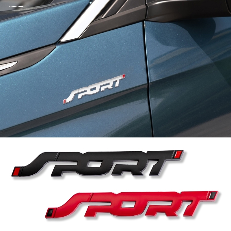 汽车sport运动版字母车贴装饰车标侧标立体金属改装后尾标贴车身