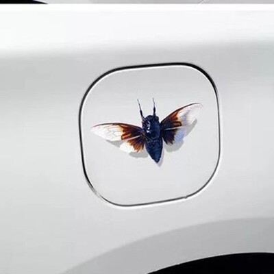 个性车身划痕遮挡装饰贴花汽车油箱盖贴创意3d昆虫立体车贴蜜蜂