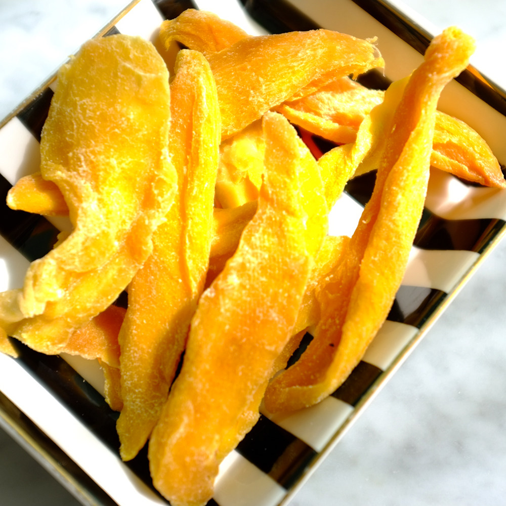 原味原切芒果干 鲜芒果切片果脯 清甜香浓不腻 软硬适中不粘牙
