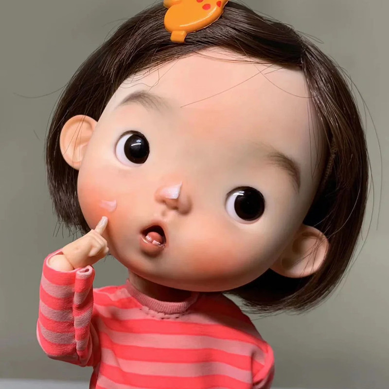 bjd娃娃bjd正版娃娃12分小头娃小盲瓜可爱bjd素体娃娃bjd人偶娃娃