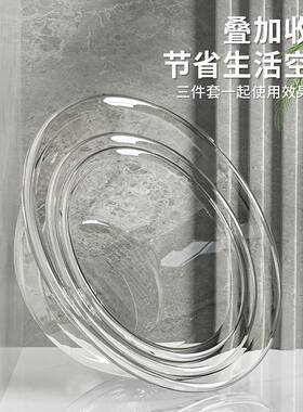 洗脸盆加厚 轻奢学生宿舍脸盆洗脚盆洗菜盆水晶耐摔圆形家用脸盆