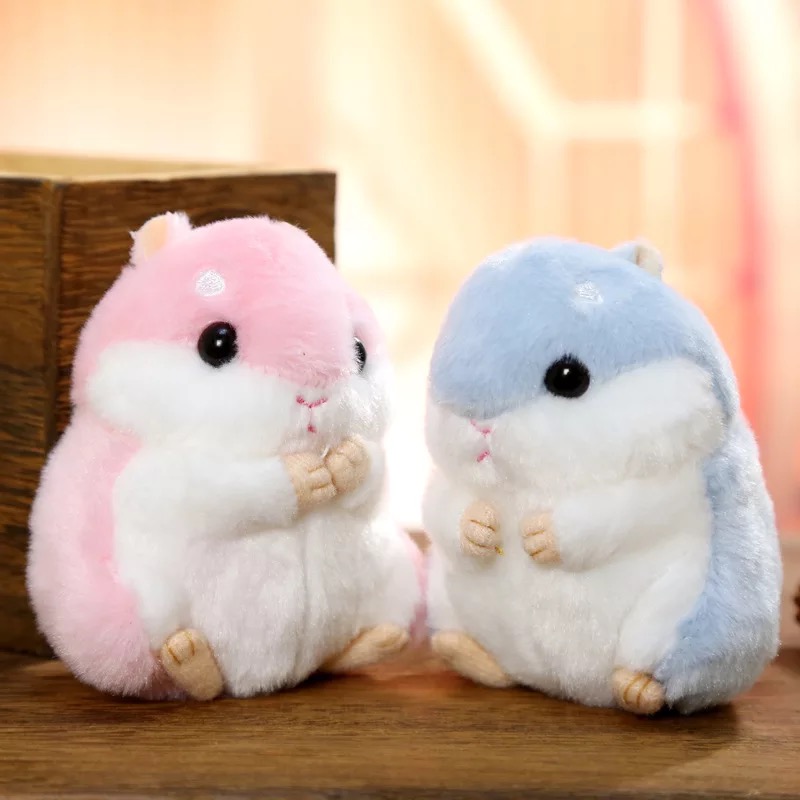 Japan super cute soft small hamster key chain car bag pendant small mouse doll plush toy activity gift