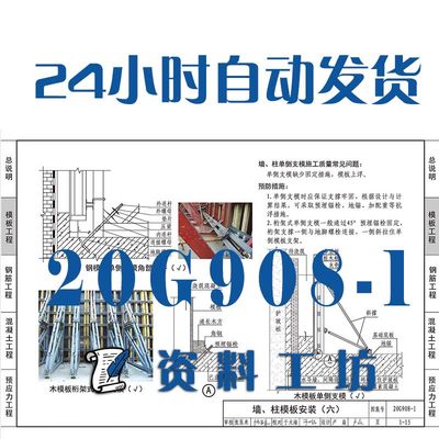 20G908-1建筑工程施工质量常见问题预防措施（混凝土结构工程PDF