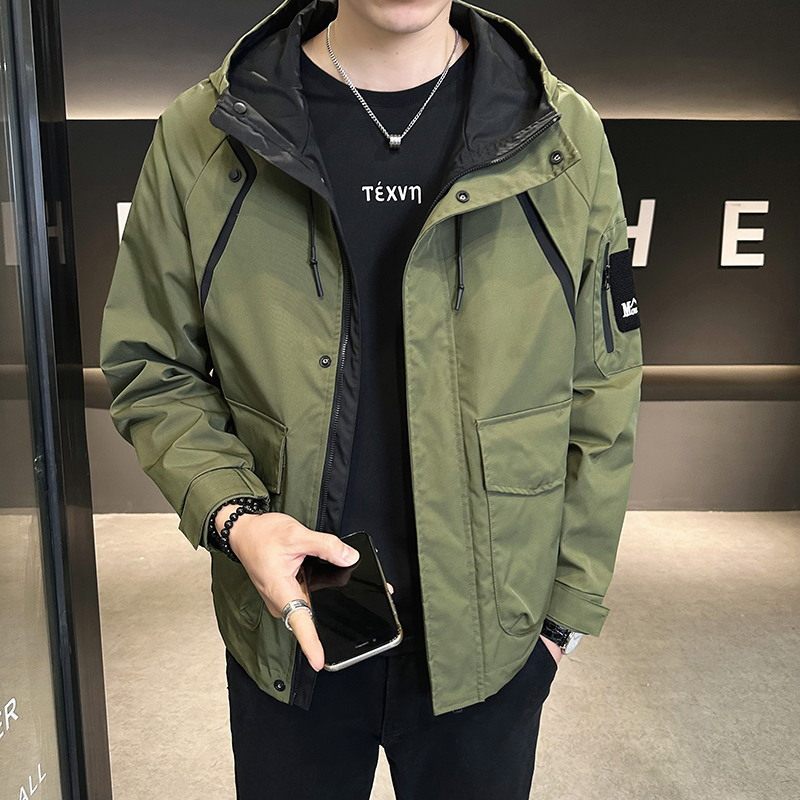 店主风2025年春季新款潮牌工装冲锋衣帅气外套男夹克JK9189-P95,男装夹克,电商D240-242