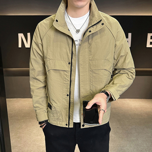 店主风 2025年春季新款潮牌外套立领帅气男夹克JK9211-P93 控149图片