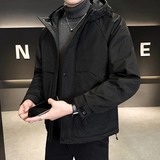 店主风2025年男士秋冬二棉加棉加厚夹克休闲棉服M1121-P120，男装夹克，电商D240-242