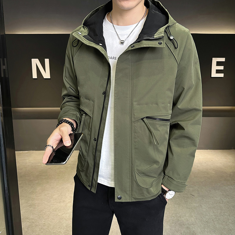 店主风2025年春季新款潮牌工装连帽外套男夹克JK9205-P90控129,男装夹克,电商D240-242