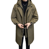 店主分90白鸭绒新款男士假两件中长款保暖风衣羽绒服YR8089-P330，男装风衣，电商D240-242
