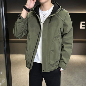 店主风 2025年春季新款潮牌工装连帽外套男夹克JK9209-P93 控149图片