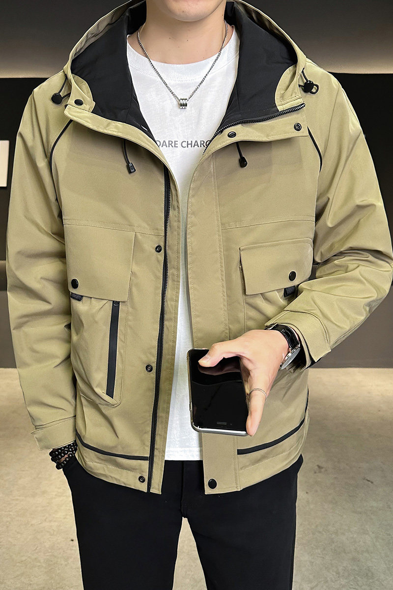 店主风2025年春季新款潮牌工装连帽外套男夹克JK9208-P93控149,男装夹克,电商D240-242