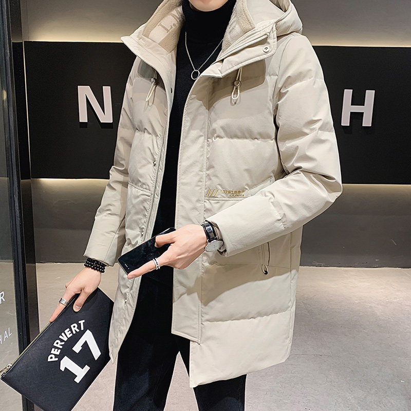店主风2025年冬装潮牌中长款加厚连帽潮流羽绒服男6666-P180,男装羽绒服,电商D240-242