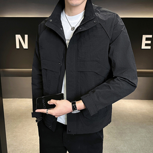 店主风 2025年春季新款潮牌外套立领帅气男夹克JK9211-P93 控149,男装夹克,电商D240-242