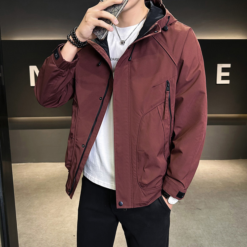 店主风2025年春季新款潮牌工装连帽外套男夹克JK9209-P93控149,男装夹克,电商D240-242