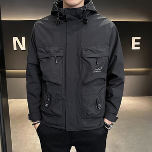 聚酯纤维 2023新款潮牌机能工装高级感衣服夹克JK9163-P120图片