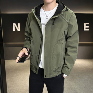 店主风 2025年春季新款潮牌工装连帽外套男夹克JK9209-P93 控149图片