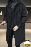 店主风新款白鸭绒男士假两件中长款保暖风衣羽绒服YR8089-P300，男装羽绒服，电商D240-242