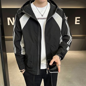 聚酯纤维 2023秋装新款潮牌工装外套男夹克JK9172-P110图片