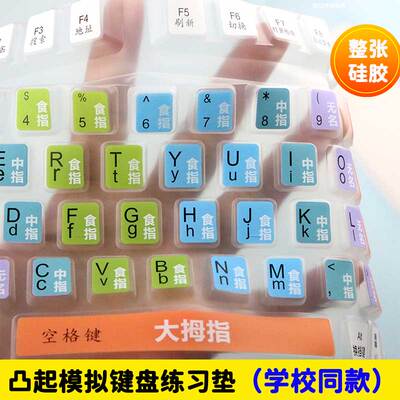 适用于联想台式键盘凸起指法膜SK8827\KBBH21\KU1619练习打字神器