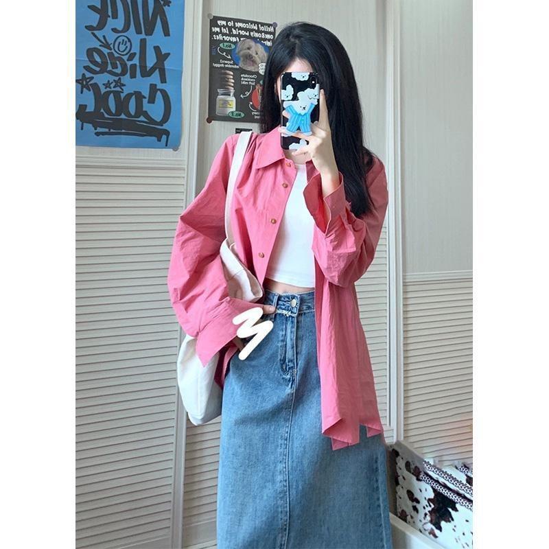 夏装时尚牛仔套装女小个子穿搭盐系轻熟炸街衬衫吊带半身裙三件套,女装/女士精品,时尚套装,淘宝优惠券,粉丝福利购,淘宝优惠卷