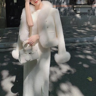 冬装搭配一整套韩剧穿搭高级感小洋装名媛高端外套裙子千金风套装