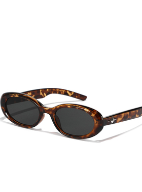 2024新款复古太阳眼镜椭圆形眼镜星星款小红书街拍达人同款墨镜女