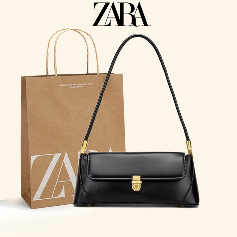Zara, ретро сумка через плечо, городской стиль, премиум, западный стиль