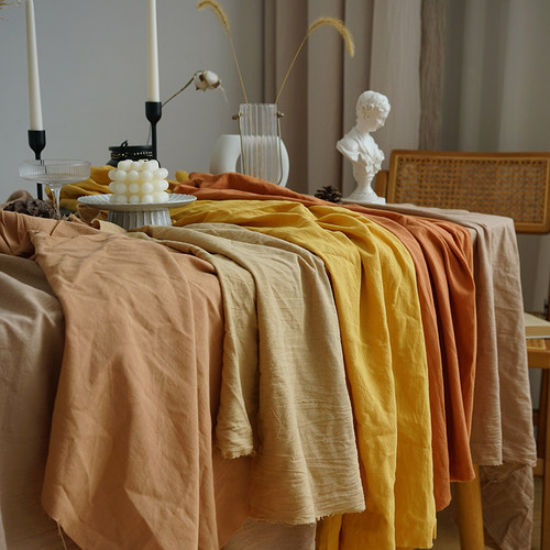 多色可选布艺纯棉法式复古