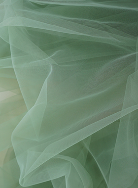 欧式牛油果绿色网纱布料户外婚礼婚庆甜品台桌布拍照背景装饰蕾丝