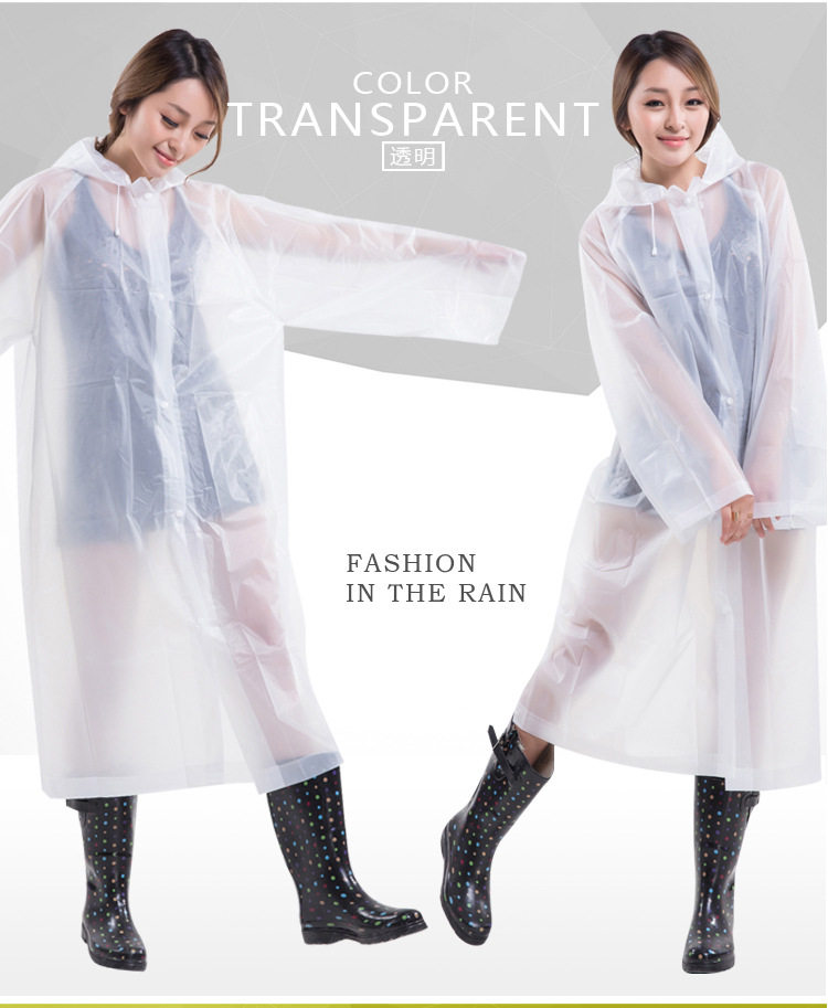 迪士尼雷鸣山漂流雨衣防水时尚加厚非一次性雨服儿童成人加大防风