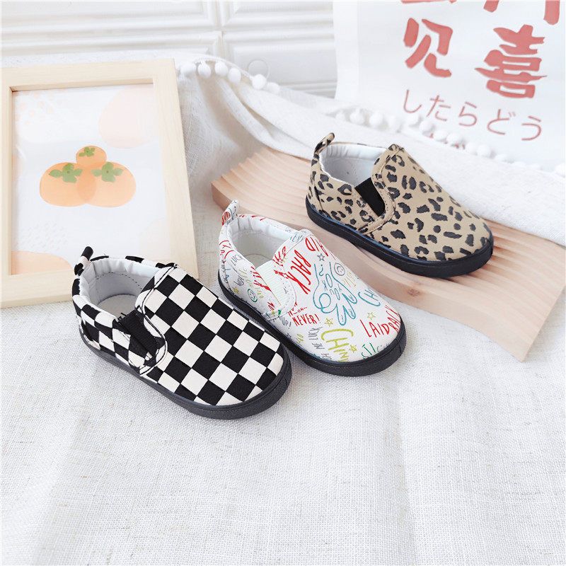 春款breeze日单儿童一脚蹬帆布鞋