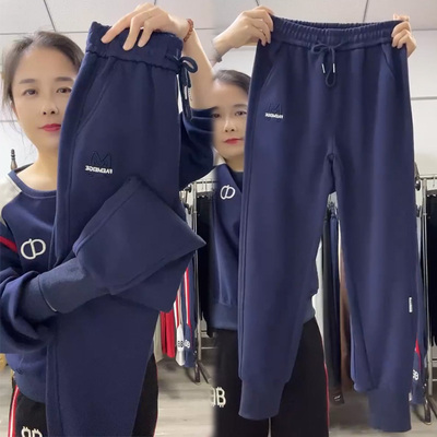 秋季加厚运动裤女百搭显瘦