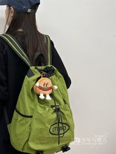 户外运动轻便抽绳双肩包男大学生上课包大容量旅游轻薄束口背包女