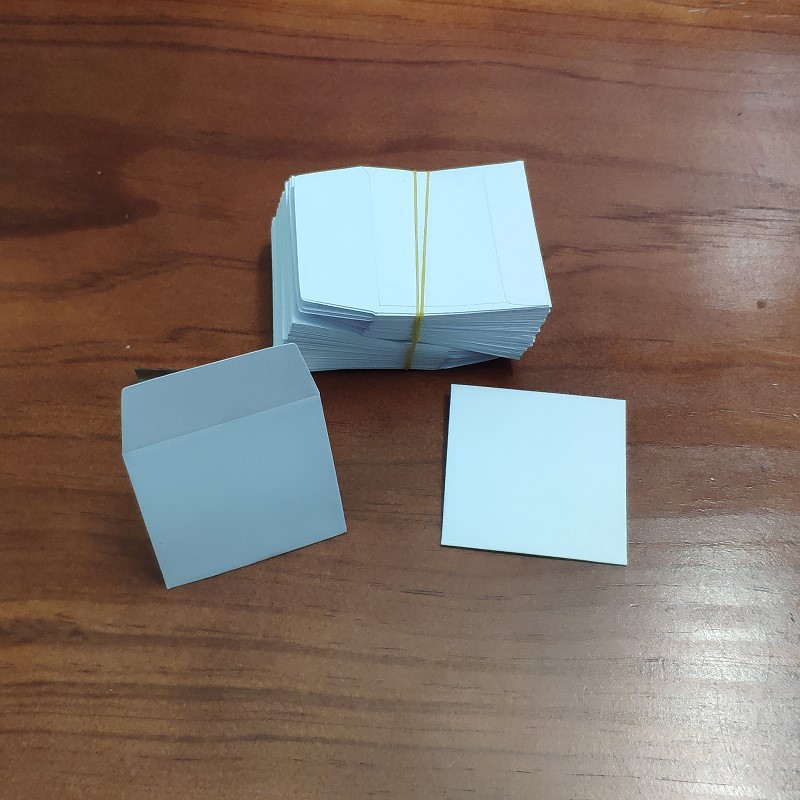 空白无字方型潽洱茶小片包装收藏礼品黄色牛皮纸袋特细扭扣种子袋