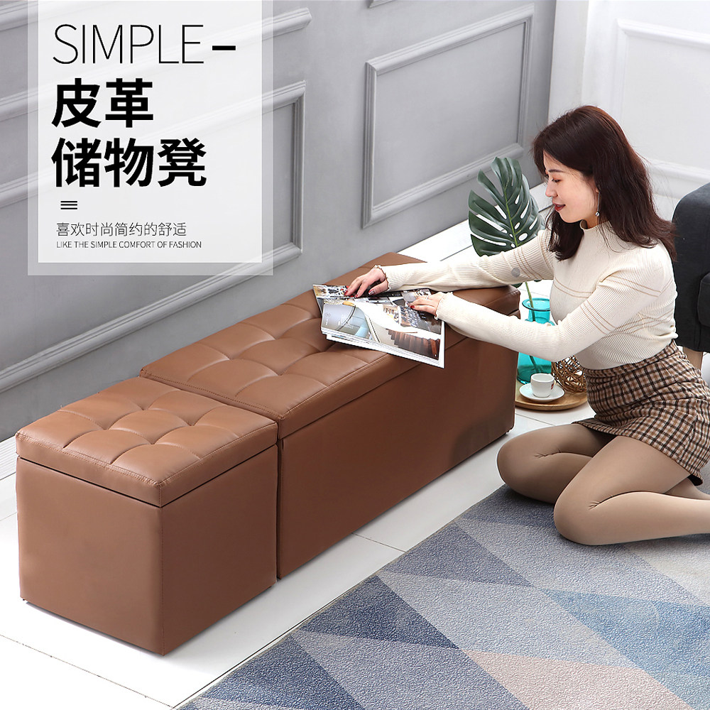 服装店试衣间储物凳子可收纳