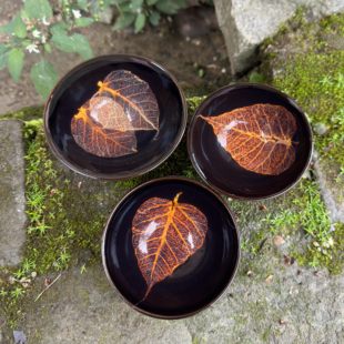 【菩提叶】木叶天目盏茶杯吉州窑主人杯单杯茶具木叶盏酒杯瓷礼品