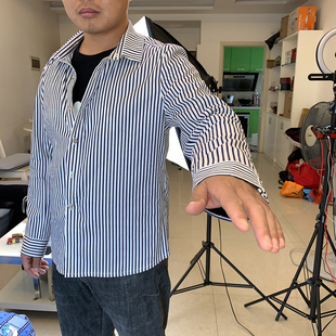 滑袖无道具衬衫滑袖滑道衣服定制袖箭扑克麻将手法魔术服装男女