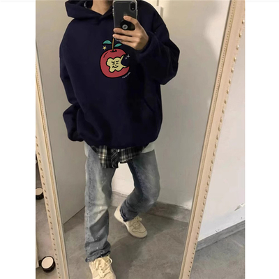 纯棉美式潮牌连帽卫衣男秋冬款