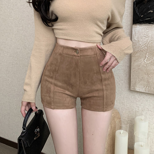 高腰百搭显瘦短裤弹力休闲裤