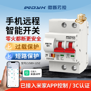 已接入米家APP智能空气开关WIFI通断空开远程控制手机遥控断路器