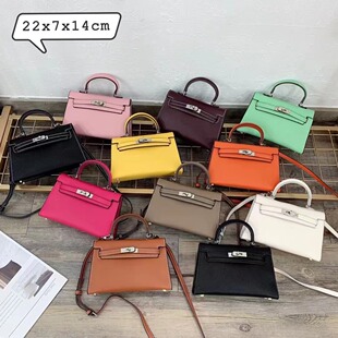 日本ぜいた2026新款 凯莉包mini小包单肩斜挎手 潮二代真皮女包时尚