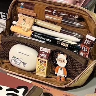 日本KOKUYO国誉笔袋大容量HACO初小学生用可站立限定款文具收纳包