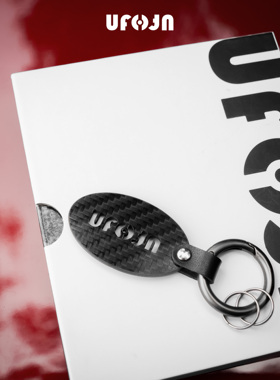 碳纤维汽车钥匙链钥匙扣挂件男高档女简约精致保时捷宝马奔驰奥迪