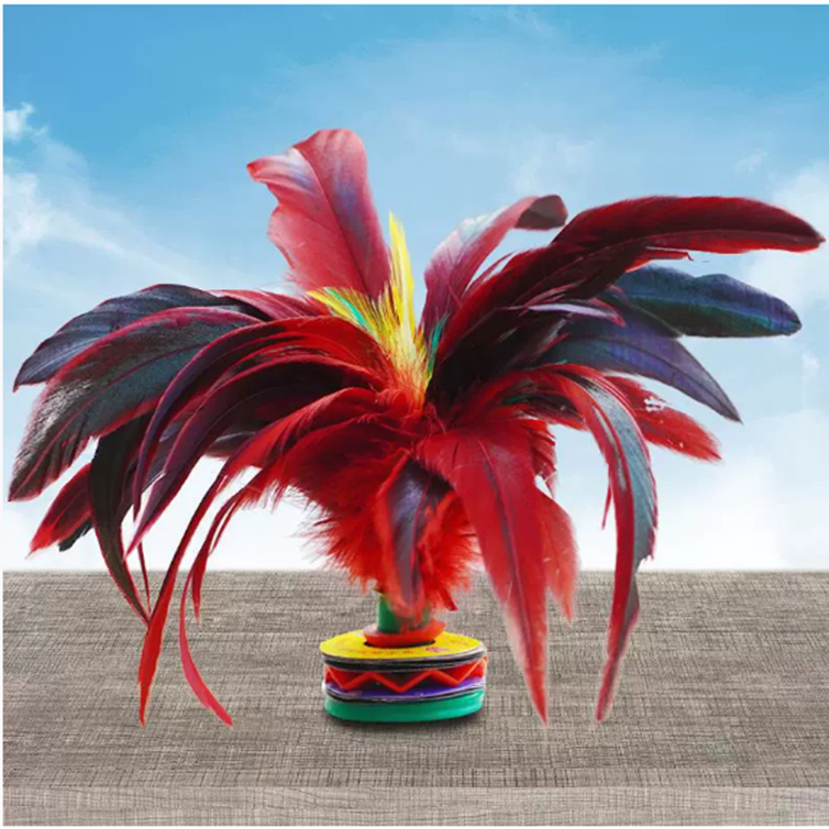 毽子健身鸡毛毽子宏鹏