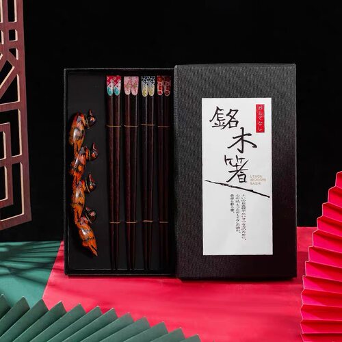 高端檀木实木筷子套装