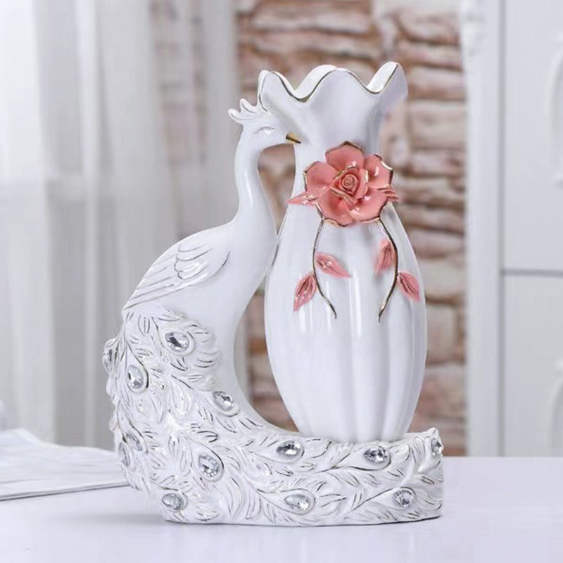 孔雀花瓶摆件家居饰品陶瓷家用轻奢客厅电视柜玄关酒柜乔迁送礼,家居饰品,装饰摆件,淘宝优惠券,粉丝福利购,淘宝优惠卷