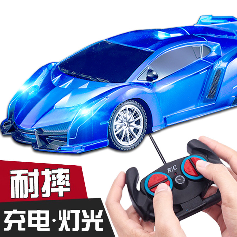 遥控汽车高速四驱玩具车耐摔儿童新款赛车跑车漂移可充电手柄男孩