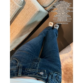 超绝韩女竖纹 感觉拉满 牛仔裤 JAMAIS 微喇裤 无法复刻 修身