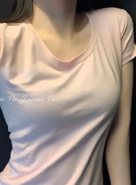 JAMAIS VU【镇店回馈款】不过时好版型！显身材纯欲短袖T恤上衣夏
