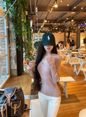 JAMAIS VU【淡颜贵女POLO】秋冬纸片人U领保暖高弹打底衫内搭上衣