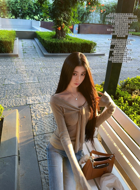 JAMAIS VU【氛围之神】自由系带 高智v领 羊毛针织上衣高级感秋冬